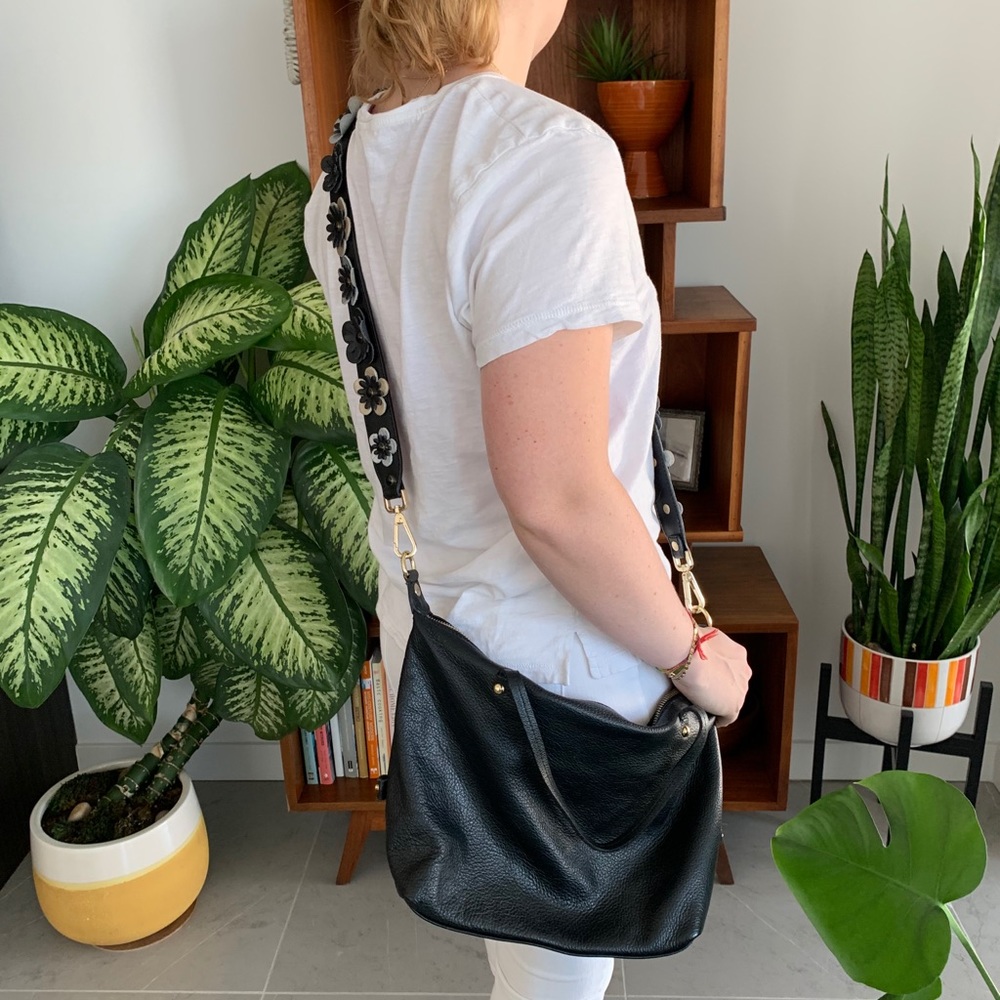 ❤️EUC Borse In Pelle Black leather crossbody